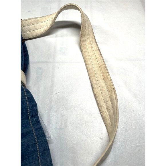 Gap Bucket Tote Bag Canvas Blue Jean Denim - Picture 5 of 7